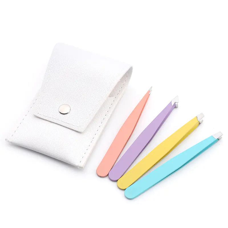Stainless Steel Tweezers Set for Beauty and Grooming