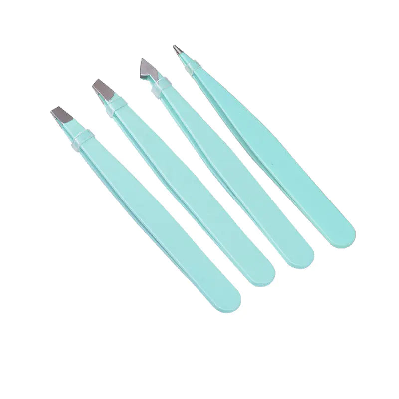 Stainless Steel Tweezers Set for Beauty and Grooming